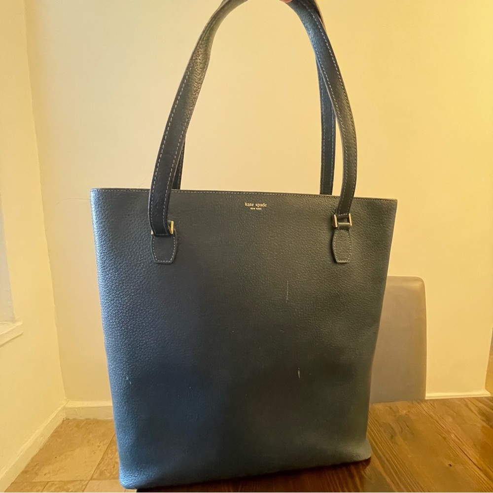 Kate Spade Black Leather Tote Bag